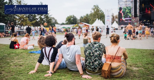 people at a festival